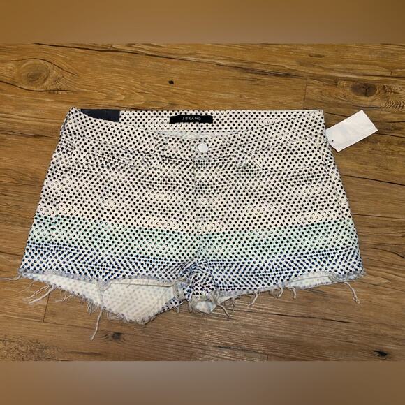Nwt- J. BRAND Ombre Dot Cut-Off Denim Shorts-27 - Picture 2 of 5